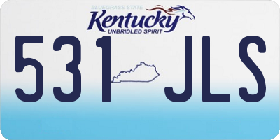 KY license plate 531JLS