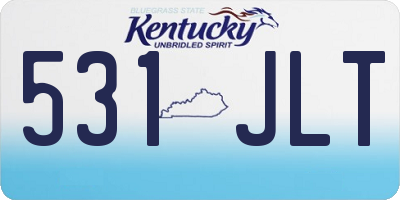 KY license plate 531JLT
