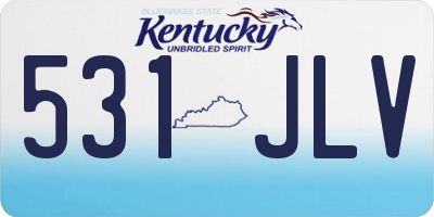 KY license plate 531JLV