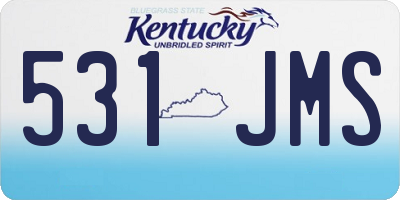 KY license plate 531JMS