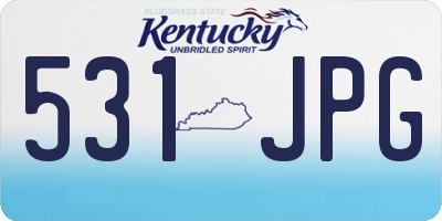 KY license plate 531JPG