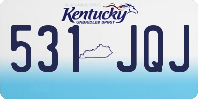 KY license plate 531JQJ