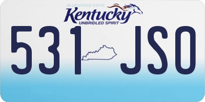 KY license plate 531JSO