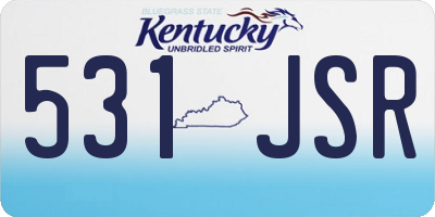 KY license plate 531JSR