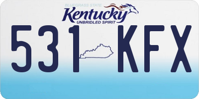 KY license plate 531KFX