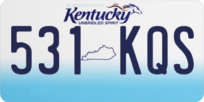 KY license plate 531KQS