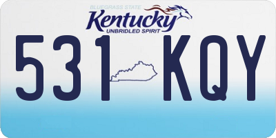 KY license plate 531KQY