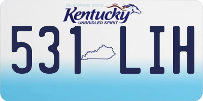 KY license plate 531LIH
