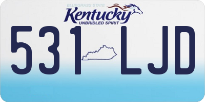 KY license plate 531LJD