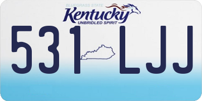 KY license plate 531LJJ