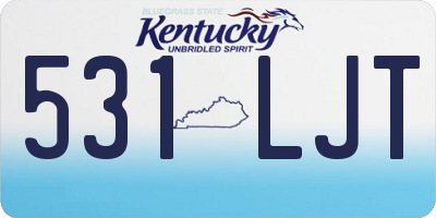 KY license plate 531LJT