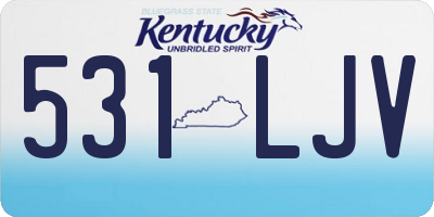 KY license plate 531LJV