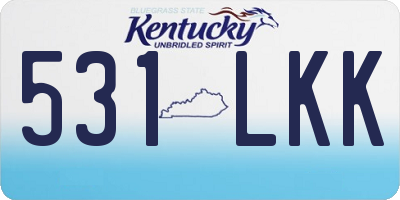 KY license plate 531LKK