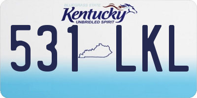 KY license plate 531LKL