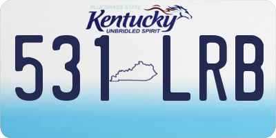 KY license plate 531LRB