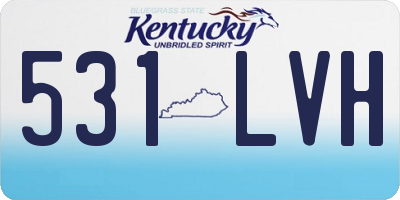 KY license plate 531LVH