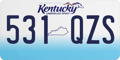 KY license plate 531QZS