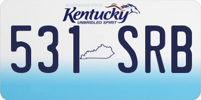KY license plate 531SRB