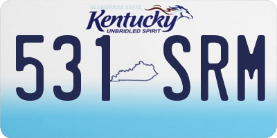 KY license plate 531SRM