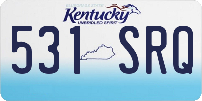 KY license plate 531SRQ
