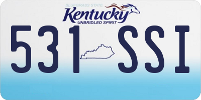 KY license plate 531SSI