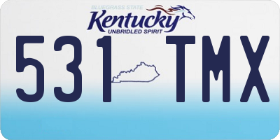 KY license plate 531TMX