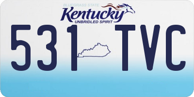 KY license plate 531TVC