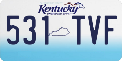 KY license plate 531TVF