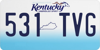 KY license plate 531TVG