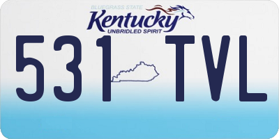 KY license plate 531TVL
