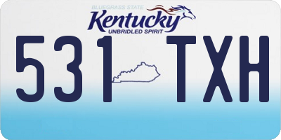 KY license plate 531TXH