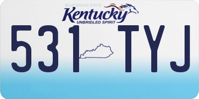 KY license plate 531TYJ