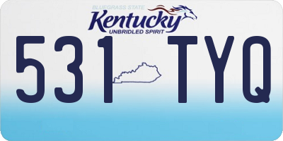 KY license plate 531TYQ