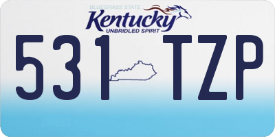 KY license plate 531TZP