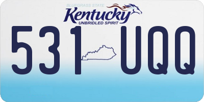 KY license plate 531UQQ