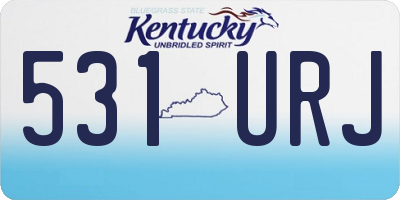 KY license plate 531URJ