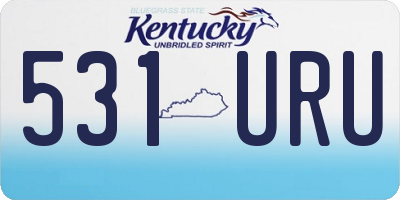 KY license plate 531URU
