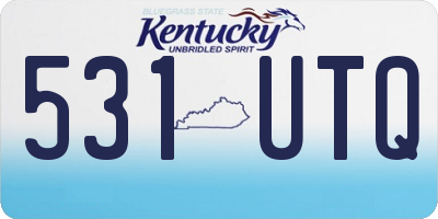 KY license plate 531UTQ