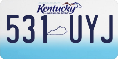 KY license plate 531UYJ