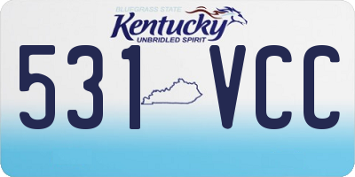 KY license plate 531VCC