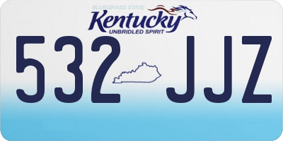 KY license plate 532JJZ
