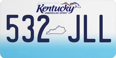 KY license plate 532JLL