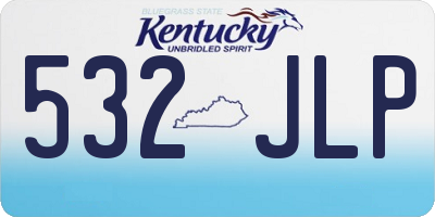 KY license plate 532JLP