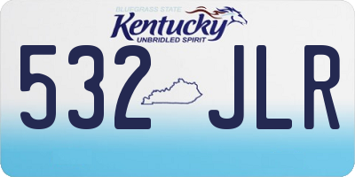 KY license plate 532JLR