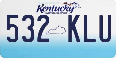 KY license plate 532KLU