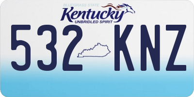 KY license plate 532KNZ