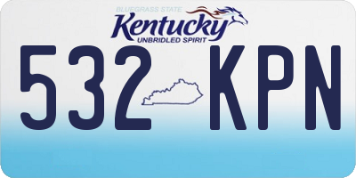 KY license plate 532KPN