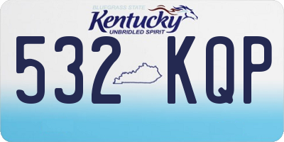 KY license plate 532KQP