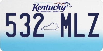 KY license plate 532MLZ