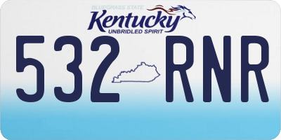 KY license plate 532RNR